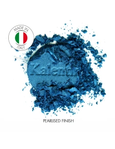 Pearlised denim blue mineral eye shadow - No 79 Bali | Kalentin sustainable cosmetic brand