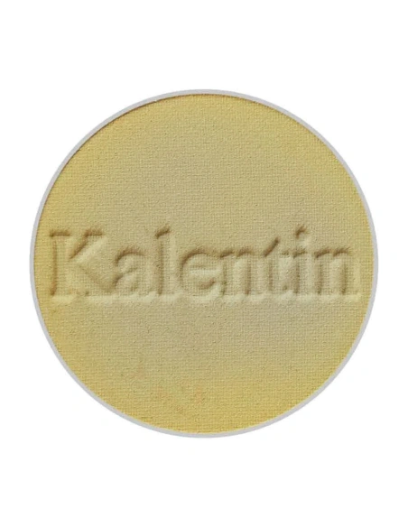 Matte khaki yellow mineral eye shadow - No 64 Crete | Kalentin sustainable cosmetic brand