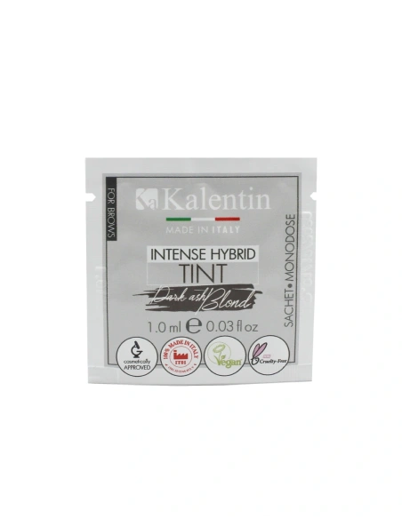 Vegan Eyebrow Intense Hybrid Tint - Dark Ash Blond 1ml | Kalentin Sustainable Lash Brand