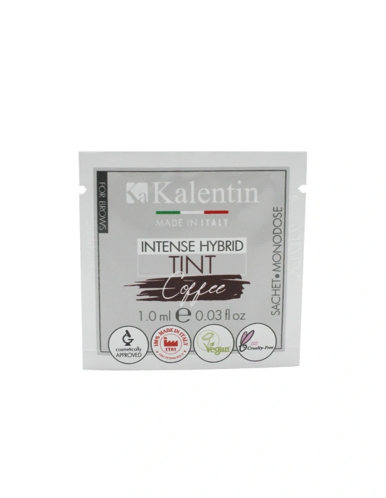 Vegan Eyebrow Intense Hybrid Tint - Coffee 1ml | Kalentin Sustainable Lash Brand