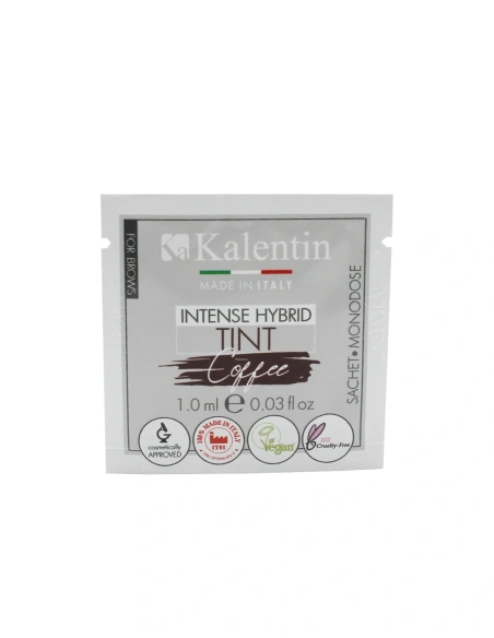 Vegan Eyebrow Intense Hybrid Tint - Coffee 1ml | Kalentin Sustainable Lash Brand