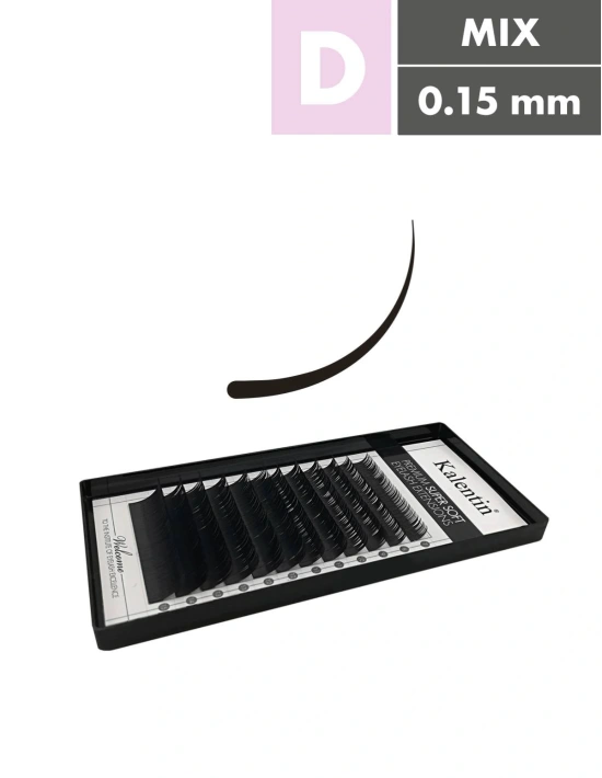 D Mix Box Classic Eyelash Extensions | Kalentin Sustainable Lash Brand