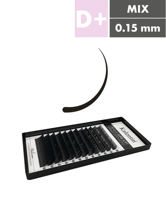 D+ Mix Box Classic Eyelash Extensions | Kalentin Sustainable Lash Brand