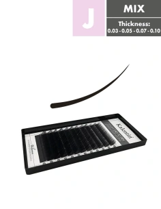 J Mix box volume eyelash extensions | Kalentin sustainable lash brand
