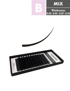 B Mix box volume eyelash extensions | Kalentin sustainable lash brand