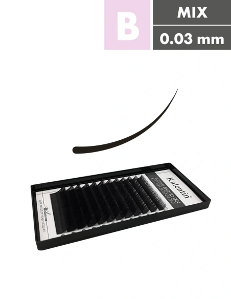 B Mix box volume eyelash extensions | Kalentin sustainable lash brand