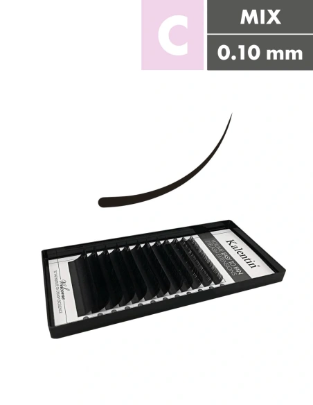 C Mix box volume eyelash extensions | Kalentin sustainable lash brand