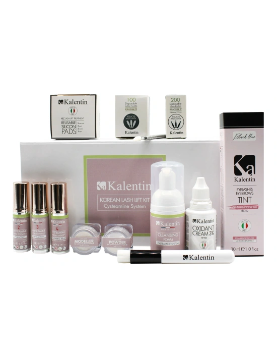 Vegan Lash lift SET CYSTEAMINE DENSE Formula for Korean lash lift airless 5ml | Kalentin Sustainable Lash Brand
