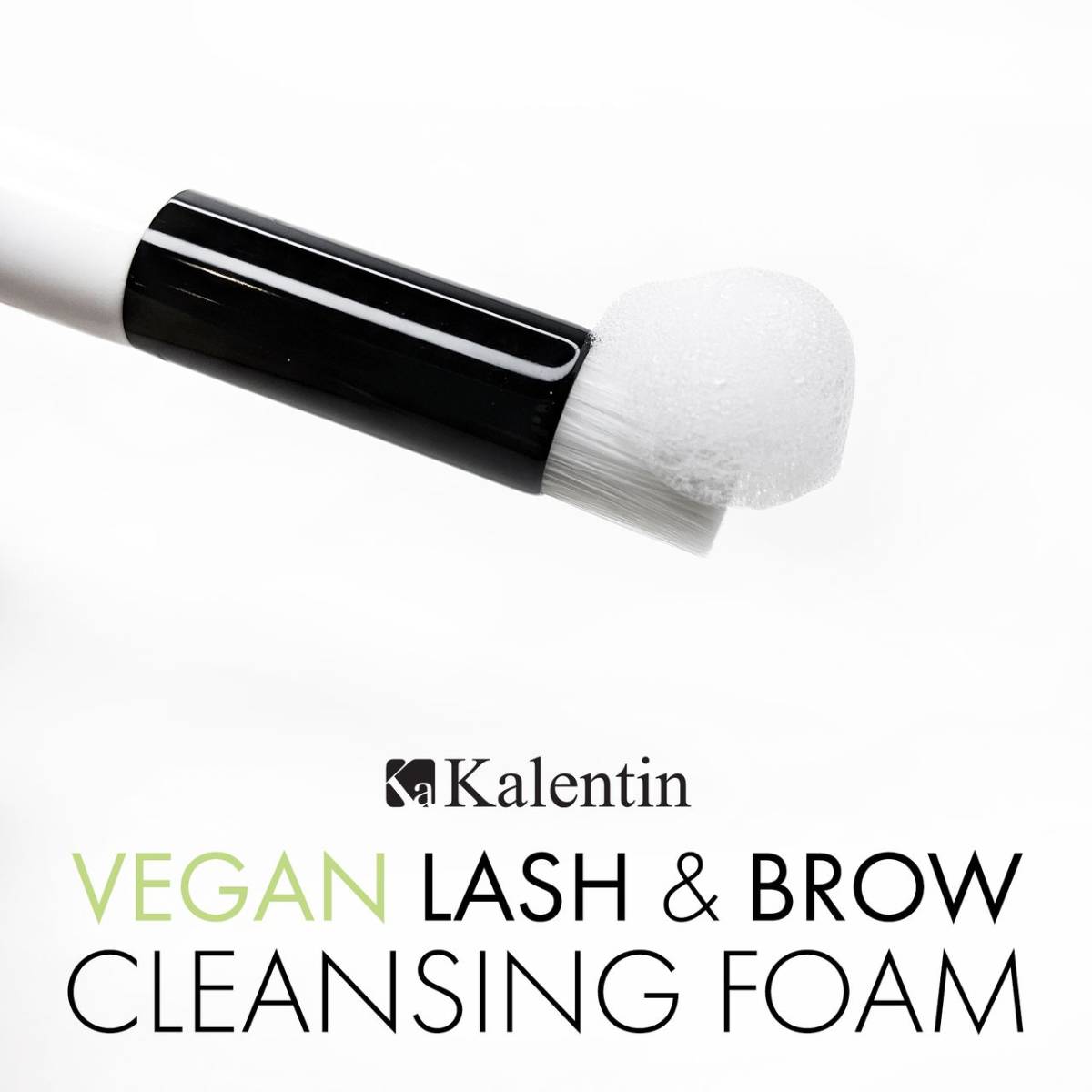 Vegan lash and brow cleansing foam