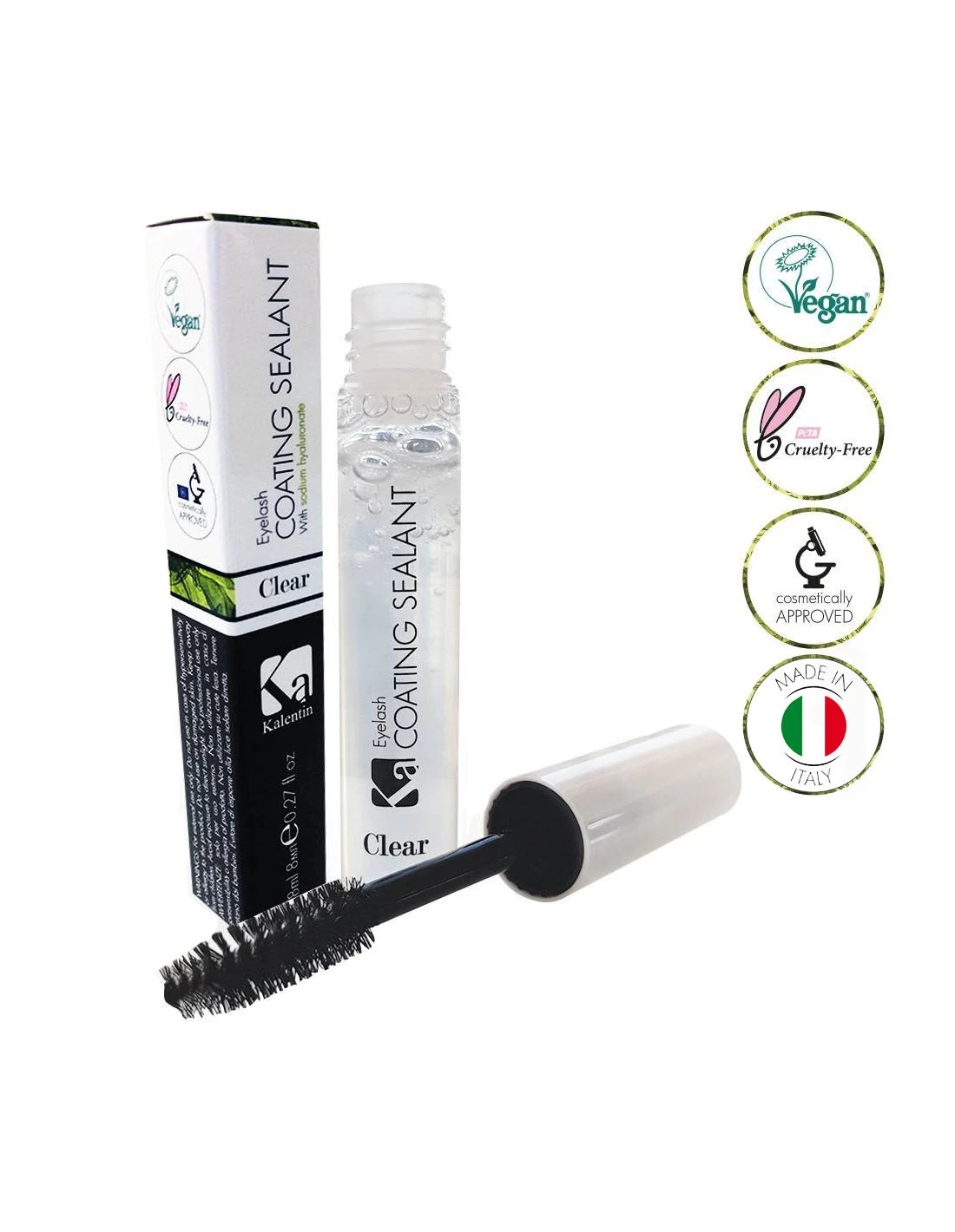 Vegan eyelash coating sealant - Clear